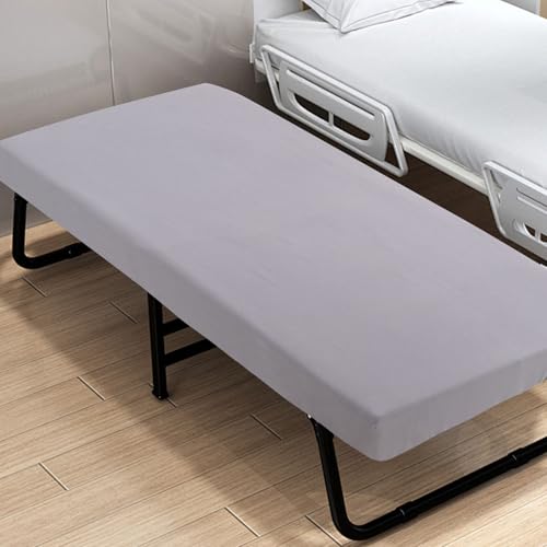 Fitted Cot Sheets 31 x 75 for Narrow Twin Mattresses and RVs – Ultra Soft & Breathable, Gray