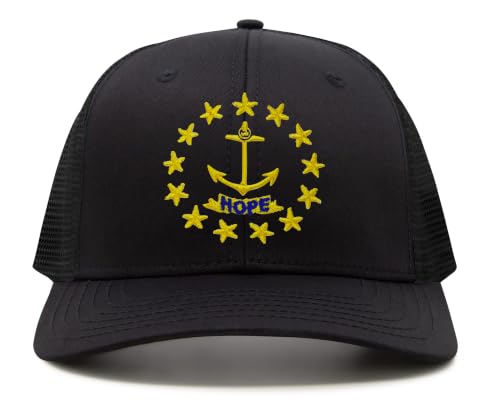 Image of International Tie State Hat for Men and Women, Adjustable Snapback Trucker Baseball Cap with Embroidered Patch
