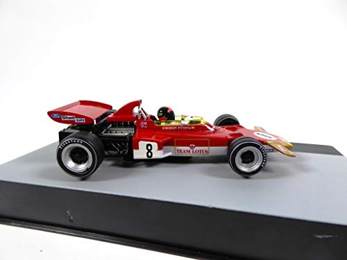 Carro a escala 1:43 Lotus 72D Emerson Fittipaldi 1971 miniatura 6