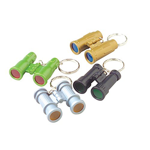 U.S. Toy Lot of 12 Assorted Color Mini Binocular Key