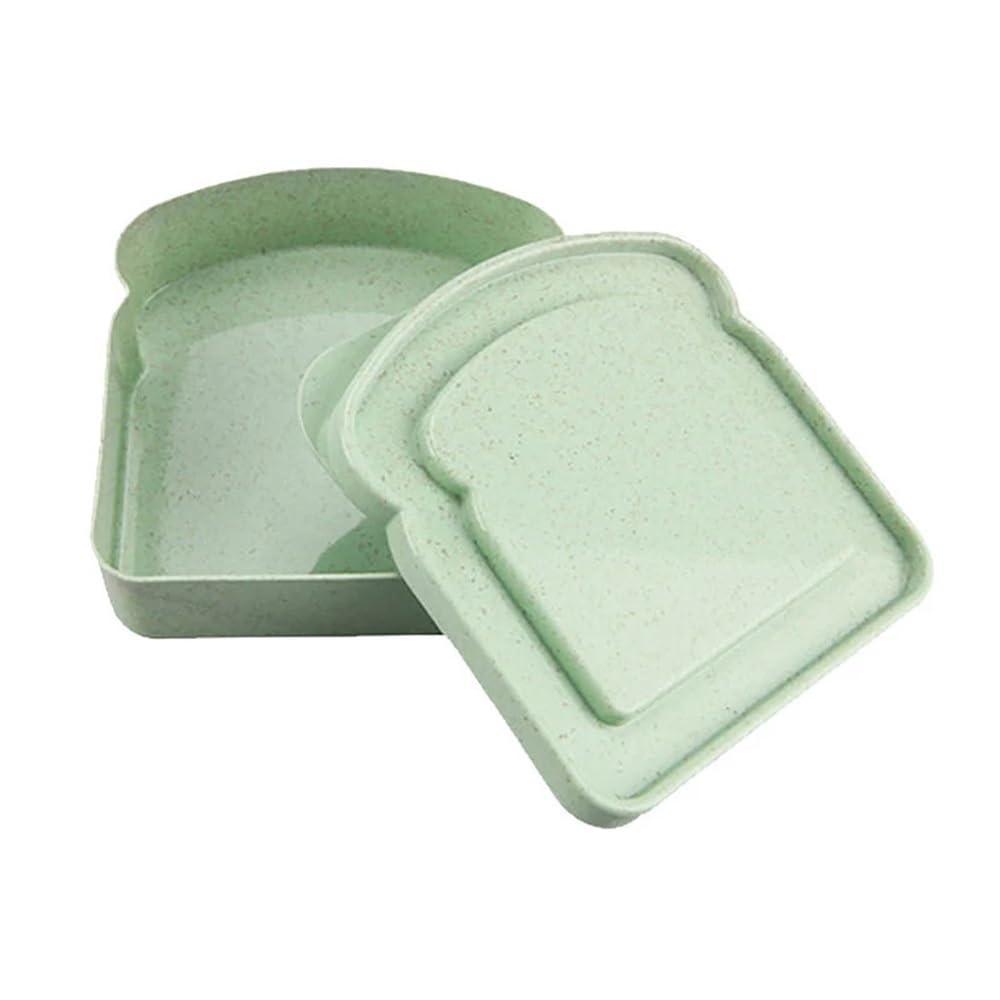Missffcat Reusable Lunch Box – 3pcs Silicone Sandwich Container with Lid for Office, Picnic & Outdoor(Color2)