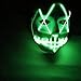 Produktbild DFLMBV Maske,Geführte Masken-Grimasse-beängstigendes Angst-Mund-Gabel-Augen-Halloween-Glühen