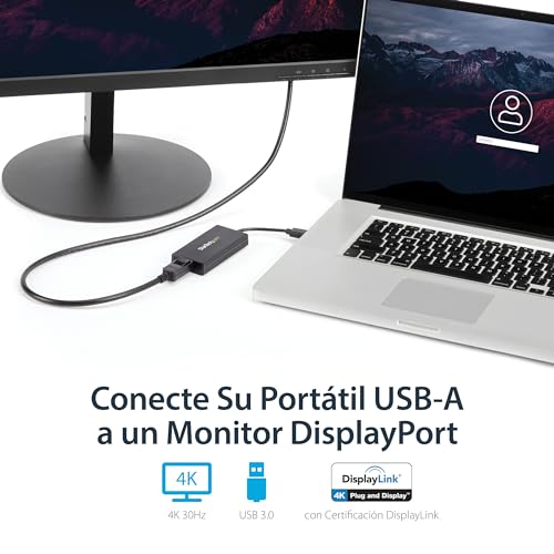 Adaptador USB 3.0 a DisplayPort 4K UHD conversor de vídeo externo para monitor Mac Windows 2