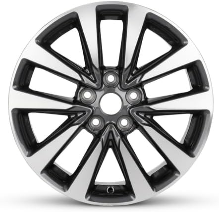 New 17x7.5 inch OEM Direct Replacement Aluminum Wheel for Nissan Altima 2016–2017 5-114.3mm Charcoal 17 in Rim 403009HP1A