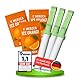 F.MERZCA® 3er Set Rauchentwöhnung Atemstick A1 mit Orangengeschmack – 3 Atemsticks und 9 fruchtigem Geschmacksfilter Orange – Zigarettenersatz Rauchfrei Hilfsmittel mit echtem Rauchgefühl Nikotinfrei