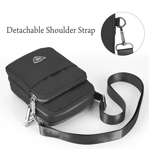 Image of J I Women's Small Cross-Body Phone Bag Stylish Mobile Cell Phone Holder Pocket Purse Wallet Sling Bag Mini Shoulder Bags