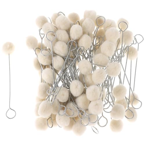 hobbyhub 100 pacotes de pincéis de lã para tintura de couro, ferramentas de artesanato de couro com