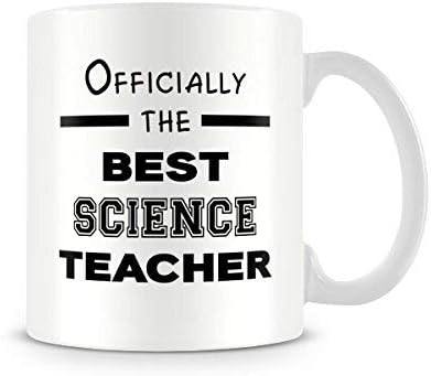 ABCI Officially The Best Science Teacher - Printed Teacher's Mug by Behind The Glass