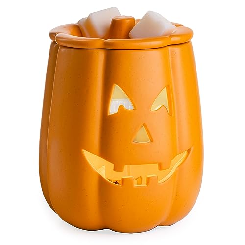 Candle Warmers Etc. Illumination Fragrance Warmer- Light-Up Warmer for Warming Scented Candle Wax Melts and Tarts or to Freshen Room, Jack O'Lantern