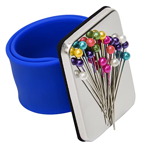 Magnetic Wrist Sewing, Portable Arm Pin Cushion Magnetic Pincushion with Wristband for Sewing Collection Hair Stylists - Image 2