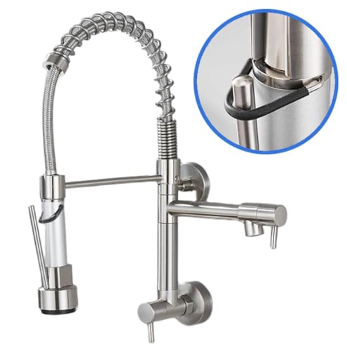 YESOP Torneira Cozinha Gourmet Monocomando De Parede Água Fria Escovada