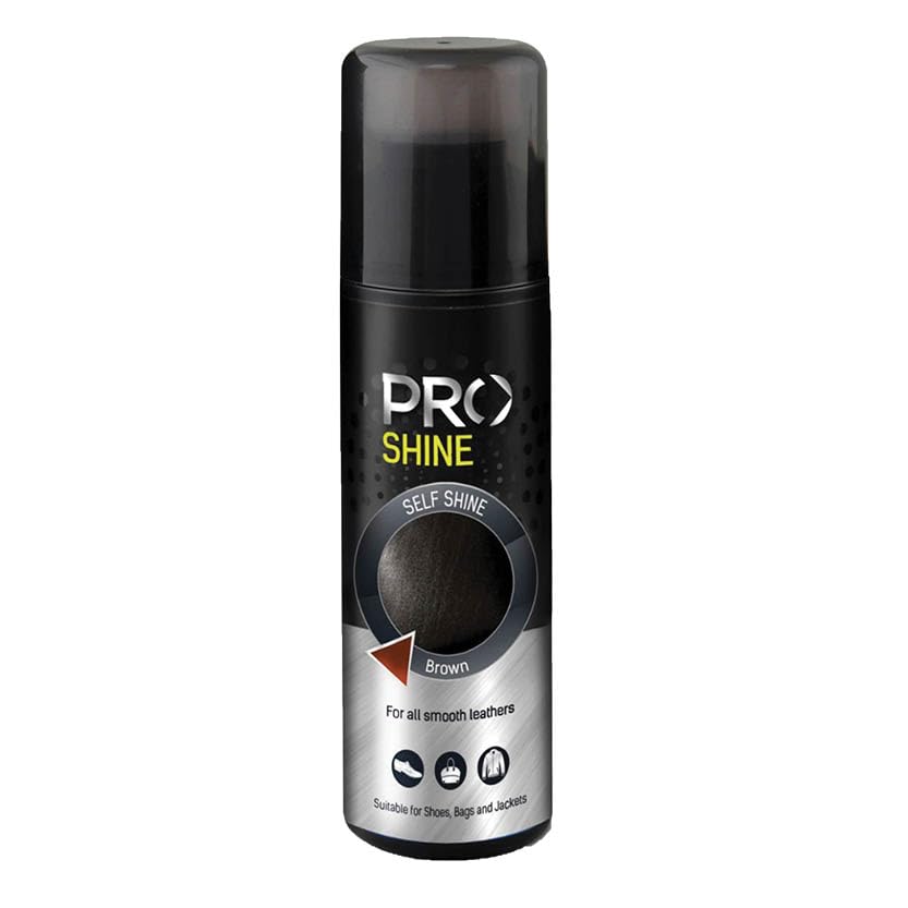 PRO SELF SHINE I CONTAINS CARNAUBA WAX I GIVES INSTANT SHINE I LIQUID POLISH FOR LEATHER SHOES 75 ML (BROWN)