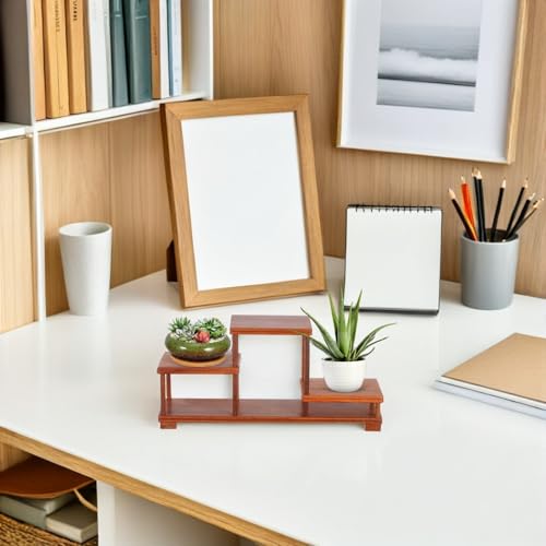 Support à plantes en bois de santal carré portable pour objets décoratifs - 7