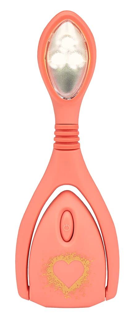 moses. libri_x Lumi Plus Reading Light Heartwarming Clamp Light with Dimmer for Reading in The Dark Reading Light in Coral 83371