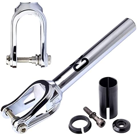 Fantic26 CORE SL Stunt-Scooter Fork IHC Park Trick Tret Roller Ersatz Gabel Sticker (Silber) Cover
