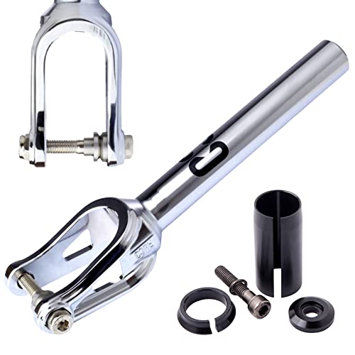 Fantic26 CORE SL Autocollant de rechange pour fourche de trottinette Stunt-Scooter Fork IHC Park Trick Pédale de vélo Argenté