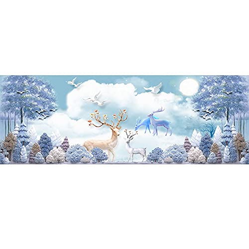 Broderie diamant 5D cerf elfe pour sublimer la décoration murale de votre salon moderne