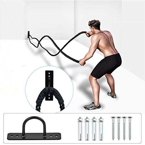 FOCCTS-Battle-Rope-Anchor-Wall-Ceiling-Mount-Anchor-Bracket-Wall-Mount-Bracket-for-Suspension-Straps-Gymnastic-Rings-Crossfit-Aerial-Yoga-Swing-Hammock-Resistance-Band-Battle-Rope