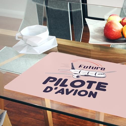 Sets de table rose future pilote cadeau idéal anniversaire enfant