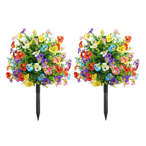Árbol de bolas de flores artificiales para decorar entradas sin necesidad de riego 7
