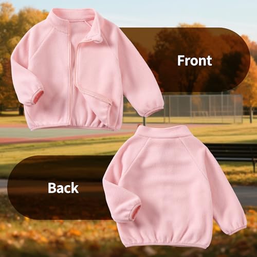 Toddler & Kids Fleece Jacket - Soft Warmth for Boys & Girls, Machine Washable, Lightweight & Cozy for Daily Wear3