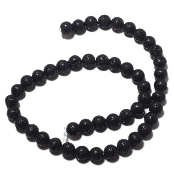 Perles de lave 7mm LKBEADS pour réparer et personnaliser vos bijoux