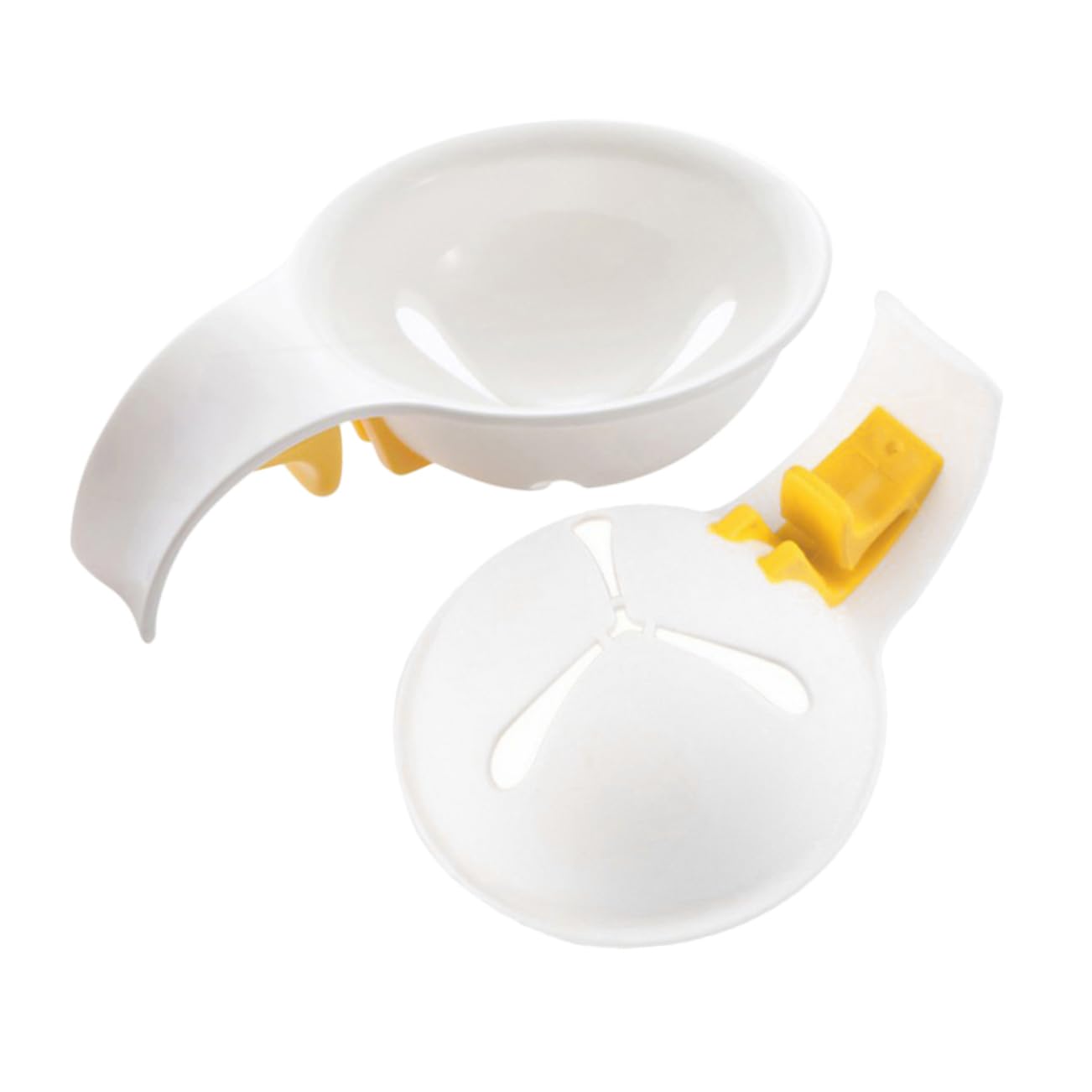 JECOMPRIS 2pcs Ergonomic White Separator Tool Practical Clip Design for Effortless Yolk and White Separation Essential Kitchen Gadget for Baking and Cooking