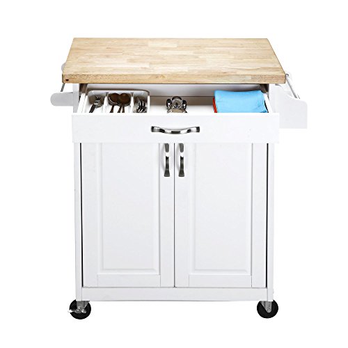 Dorel Living Kitchen Island, White