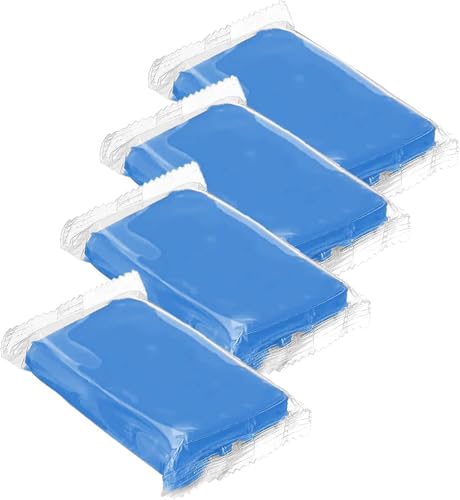 Plastilina de limpieza, barra de arcilla para coche, 4 x 100 g de arcilla de limpieza de pintura, plastilina de pintura para coches, motos, camiones, caravanas (azul)