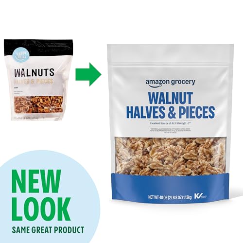 Amazon Grocery, Walnut Halves & Pieces, 40 Oz (Previously Happy Belly, Packaging May Vary) - image 3