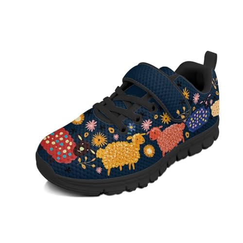 Boys Shoes Girls Kids Sneakers Tennis Running Shoes Cute Colorful Sheep Pattern