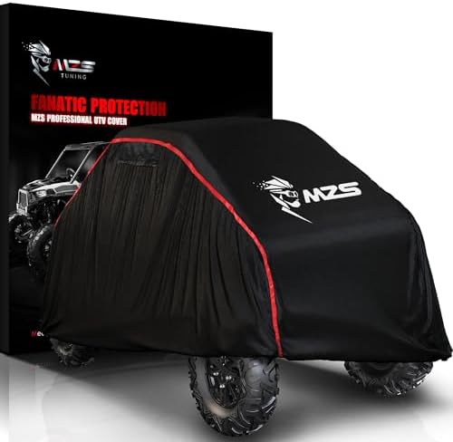 MZS UTV Cover 2 Seater, Heavy Duty Waterproof Side by Side Cover,...