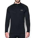 Under Armour Men's UA Base 2.0 1/4 Zip, Black (001)/Steel, X-Large