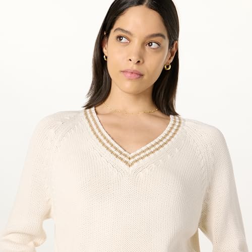 The Drop Women's Standard Montie V-Neck Cropped Pullover3