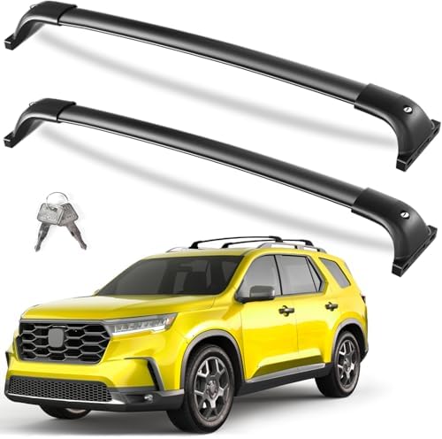 KINGGERI 300lbs Lockable Roof Rack Cross Bars for Honda Pilot 202...