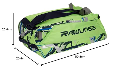 Image of Rawlings Kids' Duffel, Neon Green, Standard