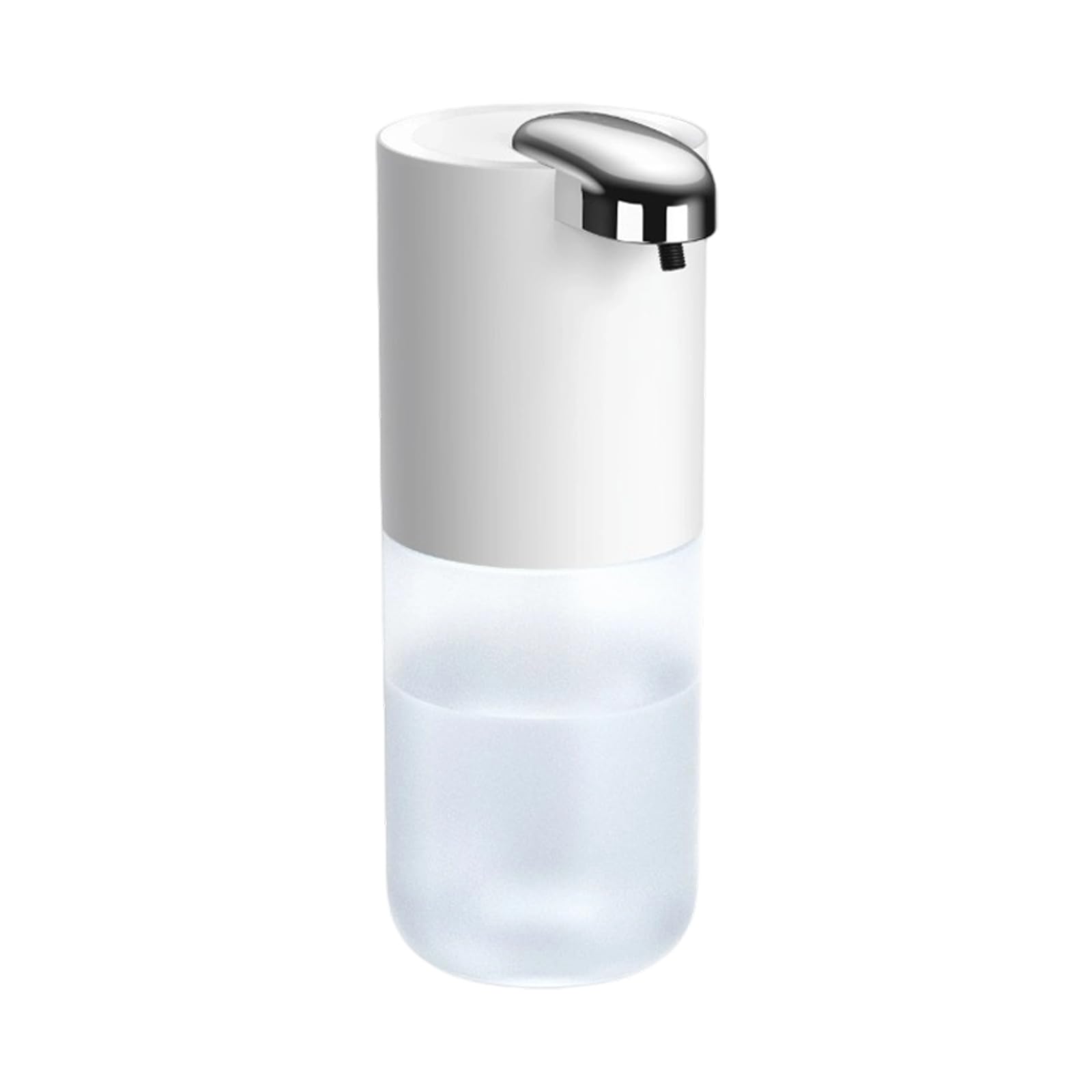 Dispenser automatico sapone per le mani in schiuma con uscita regolabile Design igienico senza contatto Accessorio da bagno in ABS per la casa Dispenser automatico sapone in schiuma
