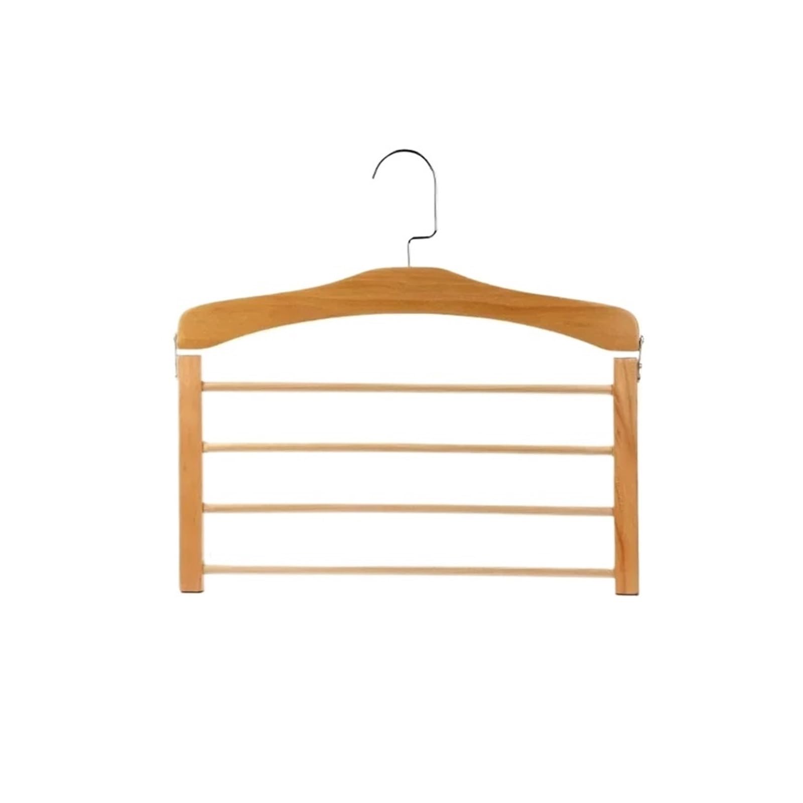Hangers For Clothes Pants Closet Wooden Trouser Jeans Scarf Organizer Storage Perchas Para La Ropa 4 Layer Multiple Hanger(Color1,2PCS)