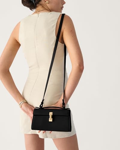 Clutch Purses for Women - Small Purse Top Handle - Evening Bag - Adjustable Crossbody Handbag - Trendy PU Leather4