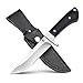 Coltello da sopravvivenza con lama in acciaio inox 440C - Coltello a lama fissa, coltello da sopravvivenza con manico in legno per campeggio, escursionismo, per uomo e collezione