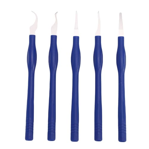 Acogedor 5 in 1 ICチップ修復薄いCPU接着剤リムーバーエレクトロニクスオープニングプライツールマザーボードチップ分解ツール、スズスクレイピング