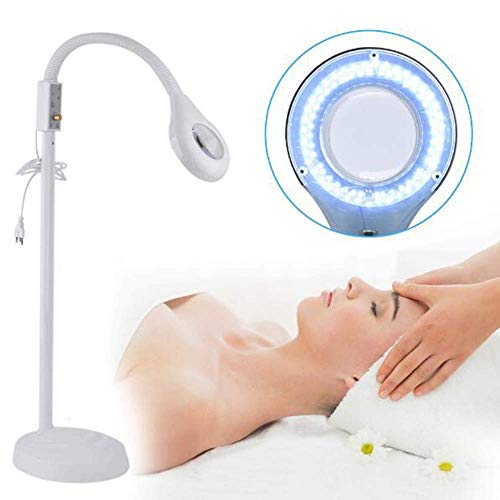 Lampadaire en loupe 5X pour tatouage et salon de manucure contre la fatigue visuelle