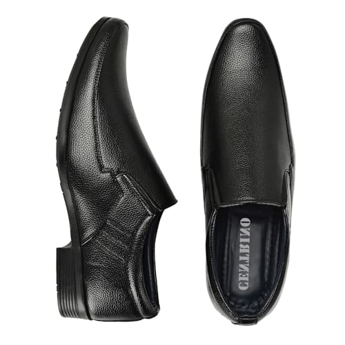 Image of Centrino Slip-On Men's Formal Shoe | Stylish with Soft Cushioned Insole | Sleek Slip-On Design for Formal Look | Durable with Anti-Skid Sole | Ideal for Office Wear (9287)