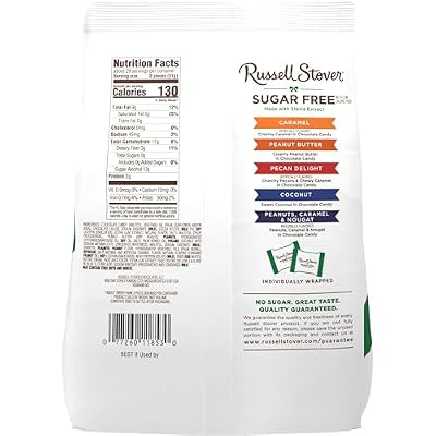 RUSSELL STOVER Sugar Free Assorted Chocolate Candy Bag Gift, 32 oz