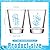 Yoiemivy 2 Pcs Sorority Big Little Shot Glasses Big Little Sorority Gifts 2 Oz Tequila Thick Shot Glasses Clear Mini Glass Cups (Blue)