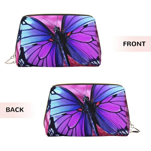 Pochette de maquillage étanche à fermeture éclair dorée - 3