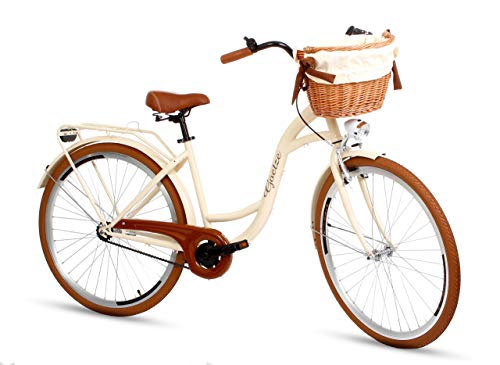 Goetze Style Vintage retro stadsfiets damesfiets Hollandwiel, 26 inch aluminium wielen, 1 en 3 versnellingen… - Afbeelding 3