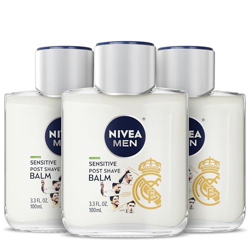 NIVEA MEN Sensitive Post Shave Balm, with VitaminPro Complex, Alcohol Free After Shave Balm for Men,...