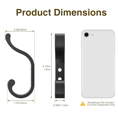 Heavy Duty Wall Mount Coat Hooks