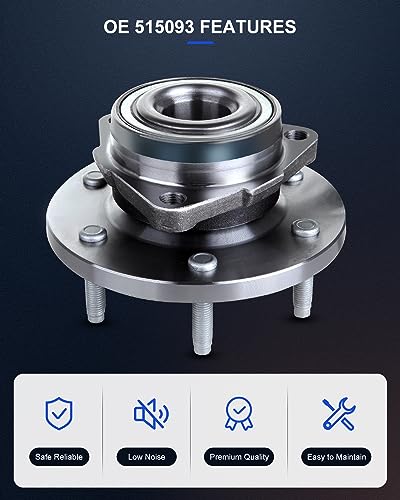 Image of ECCPP 515093 Wheel Bearing Hub Assembly for Hummer H3 2006-2010 | for Hummer H3T 2009-2010 6 lugs w /ABS Sensor Pre-Greased Sealed